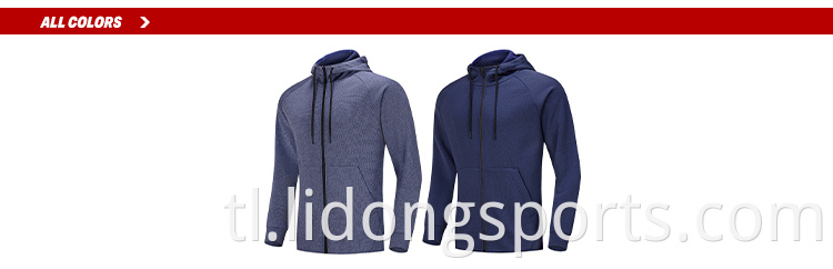 Panlabas na magandang disenyo ng disenyo na naka -istilong/huling disenyo ng may sapat na gulang na unisex plain hoodie hooded jacket men's zip up hoodie